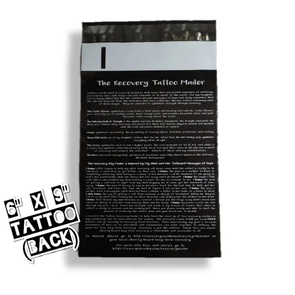 50 Tattoo Poly Mailers 6x9 - Picture 3 of 4